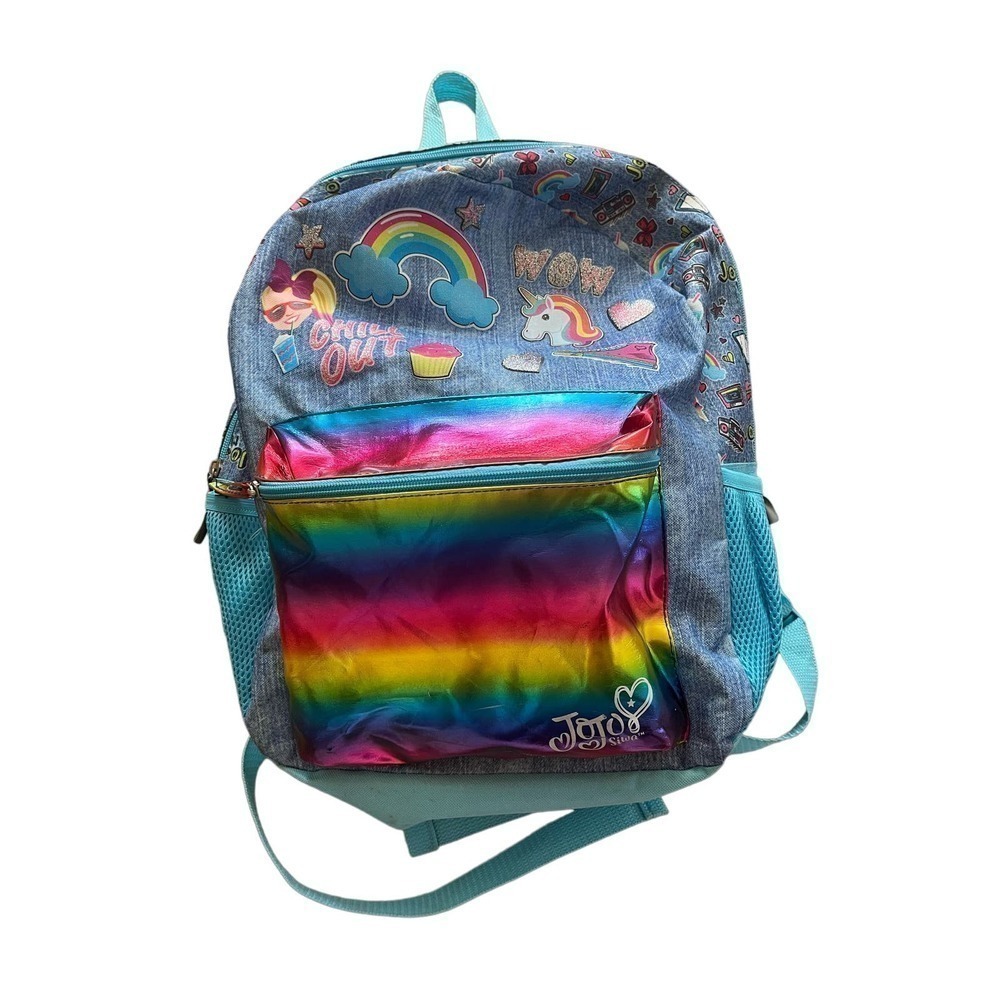 JoJo Siwa Girls Rainbow Patchwork Backpack​​​​​​​​​​​